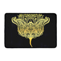 Golden Spiritual Stingray Print Kitchen Mat