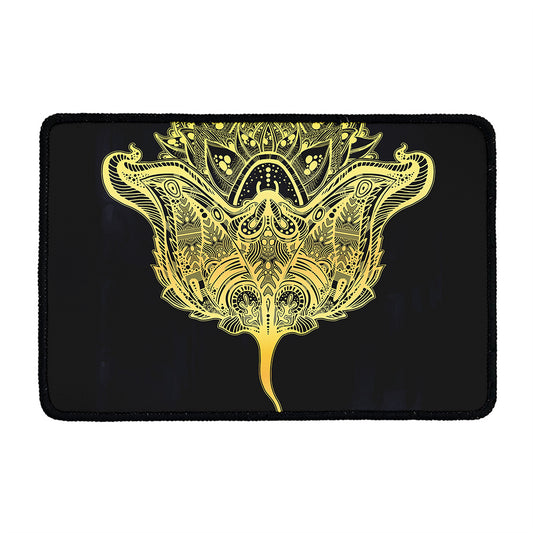 Golden Spiritual Stingray Print Kitchen Mat