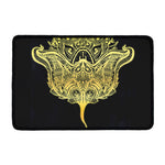 Golden Spiritual Stingray Print Kitchen Mat