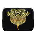 Golden Spiritual Stingray Print Laptop Sleeve