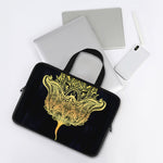 Golden Spiritual Stingray Print Laptop Sleeve With Handle