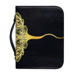 Golden Spiritual Stingray Print Leather Bible Cover