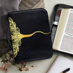 Golden Spiritual Stingray Print Leather Bible Cover