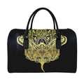 Golden Spiritual Stingray Print Leather Duffel Bag