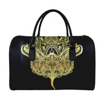Golden Spiritual Stingray Print Leather Duffle Bag