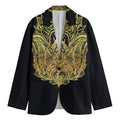 Golden Spiritual Stingray Print Men's Blazer