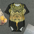 Golden Spiritual Stingray Print Men's Bodysuit