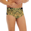 Golden Spiritual Stingray Print Men's Briefs
