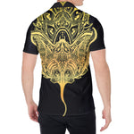 Golden Spiritual Stingray Print Men's Shirt