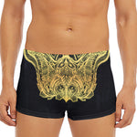 Golden Spiritual Stingray Print Men's Short Boxer Briefs