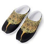 Golden Spiritual Stingray Print Mesh Casual Shoes