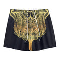 Golden Spiritual Stingray Print Mesh Shorts