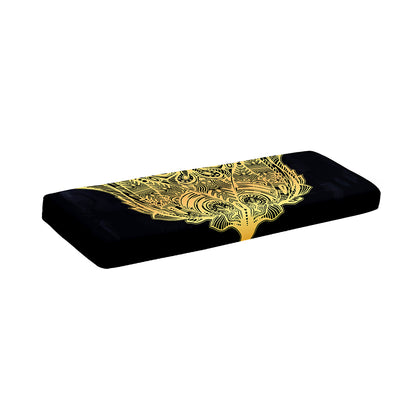 Golden Spiritual Stingray Print Piano Keyboard Cover