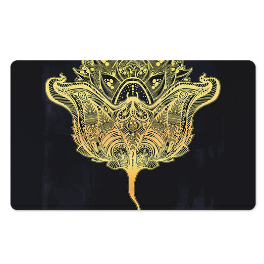 Golden Spiritual Stingray Print Polyester Doormat