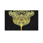 Golden Spiritual Stingray Print Polyester Flag