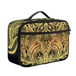 Golden Spiritual Stingray Print Portable Lunch Bag
