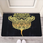 Golden Spiritual Stingray Print Rubber Doormat