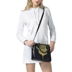 Golden Spiritual Stingray Print Shoulder Handbag