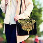 Golden Spiritual Stingray Print Shoulder Strap Bible Bag