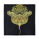 Golden Spiritual Stingray Print Silk Bandana