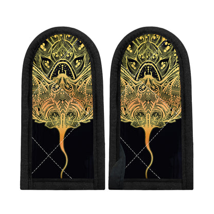 Golden Spiritual Stingray Print Skillet Handle Cover