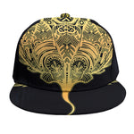 Golden Spiritual Stingray Print Snapback Cap