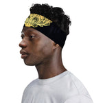 Golden Spiritual Stingray Print Sports Headband