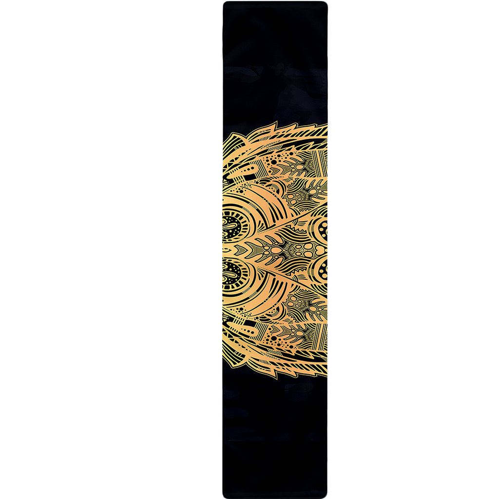 Golden Spiritual Stingray Print Table Runner