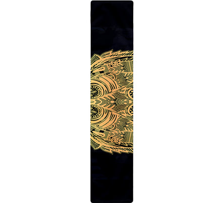 Golden Spiritual Stingray Print Table Runner