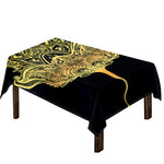Golden Spiritual Stingray Print Tablecloth