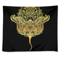 Golden Spiritual Stingray Print Tapestry