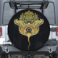 Golden Spiritual Stingray Print Tire Cover With Camera Hole