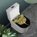 Golden Spiritual Stingray Print Toilet Lid Cover