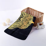 Golden Spiritual Stingray Print Towel