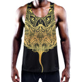 Golden Spiritual Stingray Print Men's Workout Tank Top