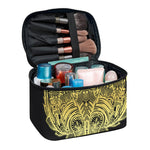 Golden Spiritual Stingray Print Travel Makeup Bag