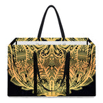 Golden Spiritual Stingray Print Utility Tote Bag