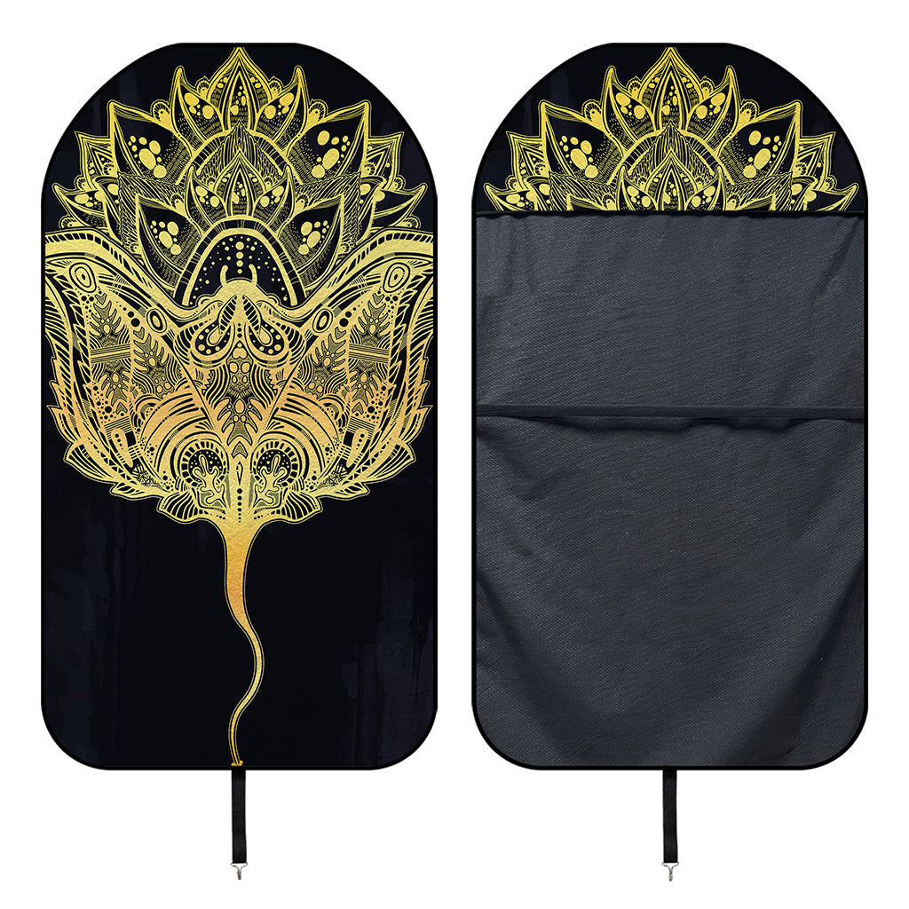 Golden Spiritual Stingray Print Waterproof Car Seat Cover