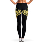 Golden Spiritual Stingray Print Women's Leggings