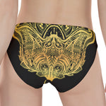 Golden Spiritual Stingray Print Women's Panties
