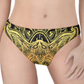 Golden Spiritual Stingray Print Women's Thong