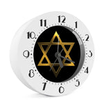 Golden Star of David Print Alarm Clock