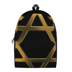 Golden Star of David Print Backpack