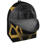 Golden Star of David Print Backpack