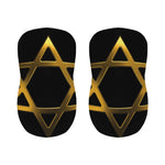 Golden Star of David Print Bar Stool Covers