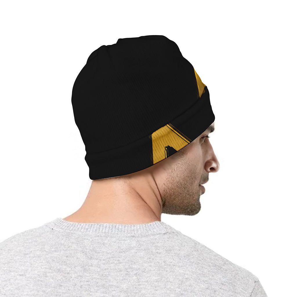 Golden Star of David Print Beanie