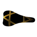 Golden Star of David Print Bicycle Seat Cover