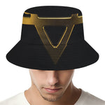 Golden Star of David Print Bucket Hat