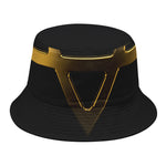 Golden Star of David Print Bucket Hat