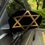 Golden Star of David Print Car Side Mirror Covers
